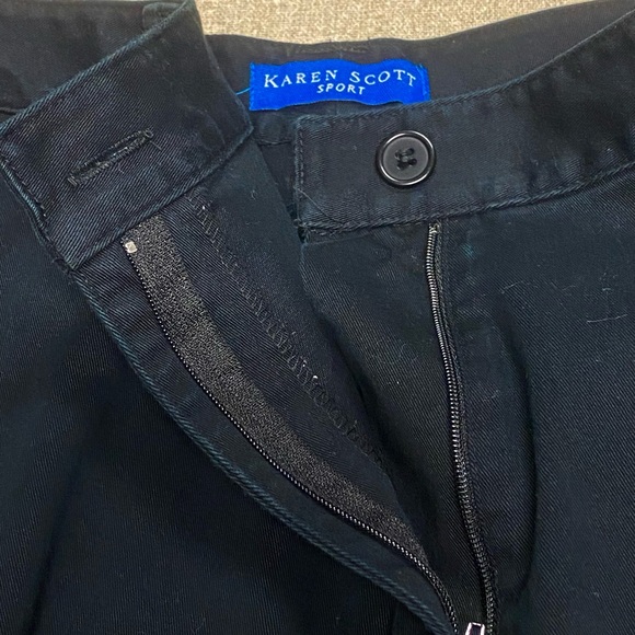 Karen Scott Black Capris size 18 - Picture 3 of 6